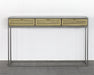 CS244 - Iron Console With Perforated Brass Drawer
