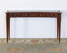 CS247 - Flame Walnut Console Table With Tapered Legs