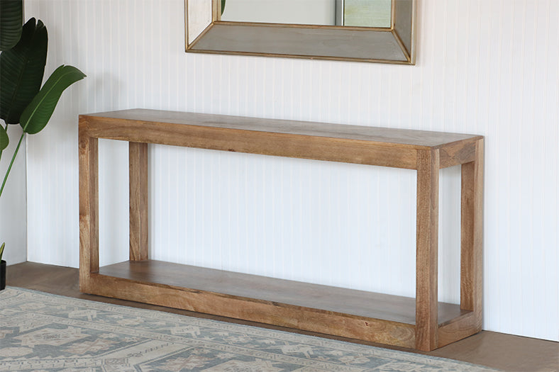 Open Rectangular Ash Console