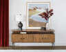 CS261 - Natural Wood Media Console