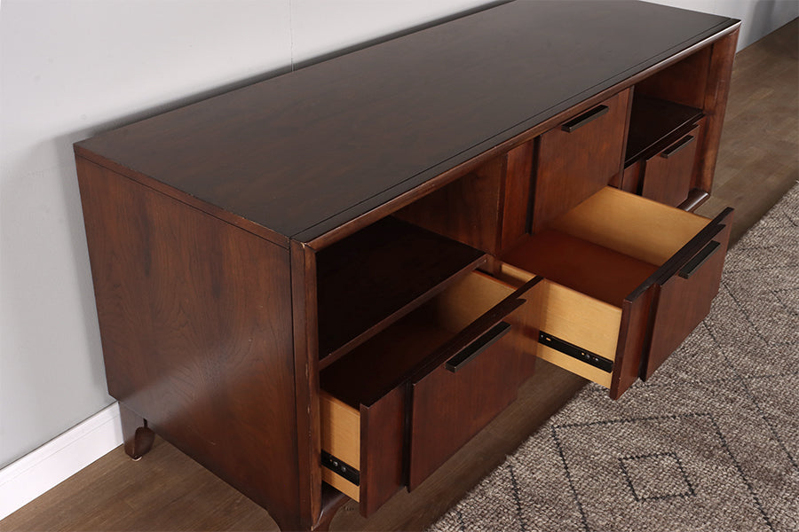 Loft-Style Walnut Media Console