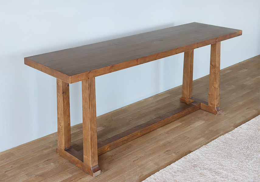 Simple Waxed Pine Console