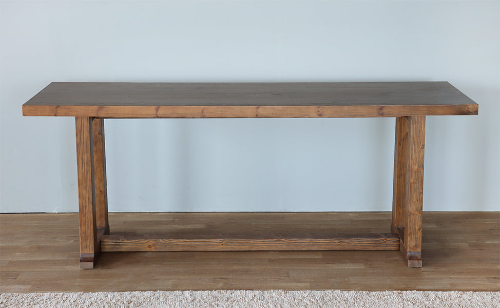 Simple Waxed Pine Console