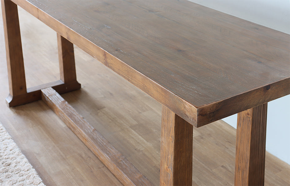 Simple Waxed Pine Console