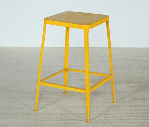 CST52 - Yellow Square Counter Stool