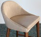 CST58 Walnut Counter Stool with Tan Upholstery 
