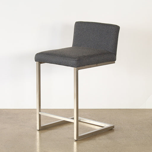 CST61 - Charcoal Grey Cantilever Counter Stool