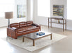 CS186 Mitchell Gold Parsons Console in Vintage Brass with Sienna Finish