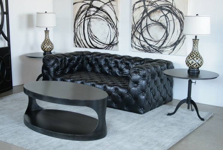 Elliptical Metal Coffee Table