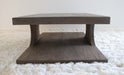 CT202 Teak Coffee Table in Driftwood Finish, side view