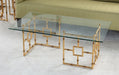 CT218 Bamboo Coffee Table with Glass Top