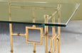 CT218 Bamboo Coffee Table with Glass Top