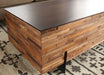 CT226 Recycled Wood Block Rectangular Coffee Table