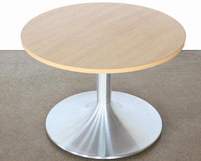 CT234 - Maple Top Brushed Aluminum Coffee Table