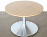 CT234 - Maple Top Brushed Aluminum Coffee Table