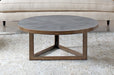 CT241 Brass Coffee Table with Shagreen Top