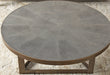 CT241 Brass Coffee Table with Shagreen Top