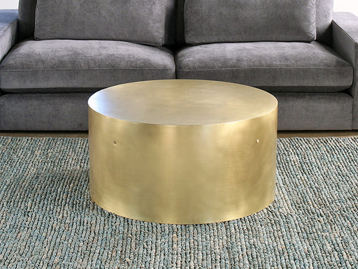 CT245 Brass Column Coffee Table