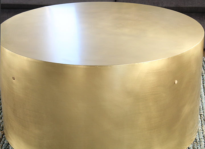 CT245 Brass Column Coffee Table