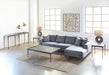 CS198 Hammered Iron Console with Reclaimed Pine Top