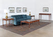 CS201 Mahogany Console Table with Circle Patterned Freize 