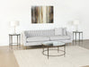 ET456 Roundabout End Table in Antique Pewter 