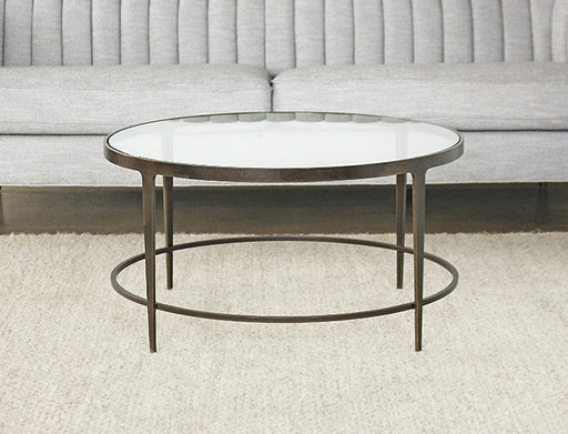 CT292 Roundabout Cocktail Table in Antique Pewter 
