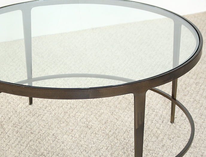 CT292 Roundabout Cocktail Table in Antique Pewter 