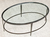 CT293 Roundabout Ellipse Cocktail Table in Antique Pewter