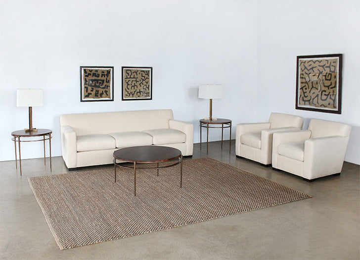 rug279 - 8 x 10 - diagonal weave jute rug