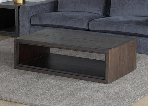 CT305 - Tobacco Stained Reclaimed Wood Cube Coffee Table