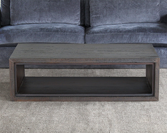 CT305 - Tobacco Stained Reclaimed Wood Cube Coffee Table