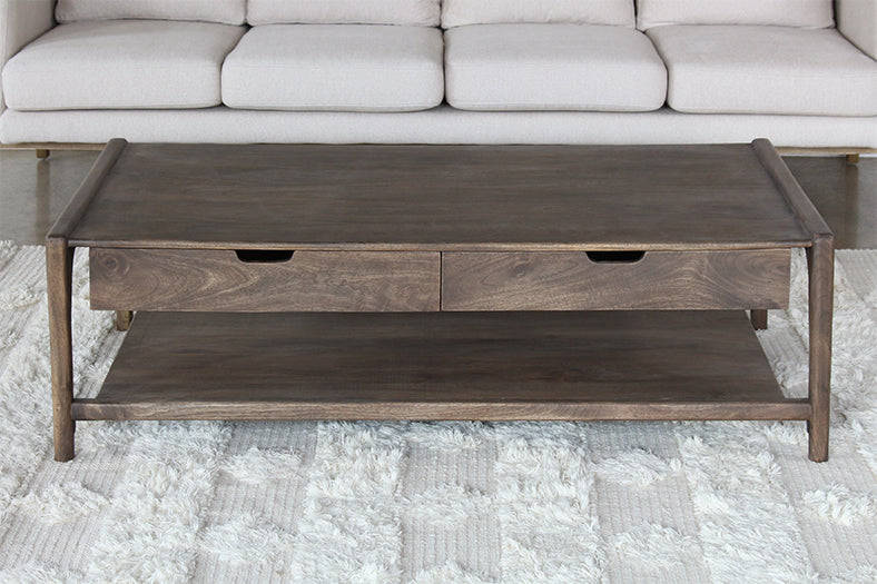 CT317 - Mango Wood Coffee Table with Four Drawers