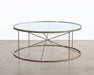 CT319 -Round Geometrical Brass Coffee Table