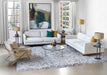 CT319 -Round Geometrical Brass Coffee Table
