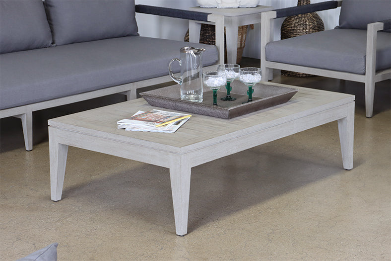 Grey Teak Outdoor Coffee Table