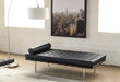 Black Leather Barcelona Style Daybed