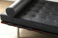 Black Leather Barcelona Style Daybed