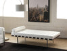 DB12 White Leather Barcelona Style Daybed