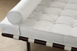 DB12 White Leather Barcelona Style Daybed