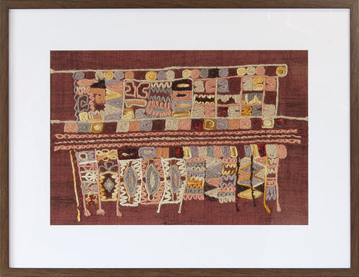 DECOR102 - Burgundy Embroidery 1 40W X 30H 