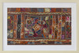 DECOR104 - Burgundy Embroidery 2 32W X 22H