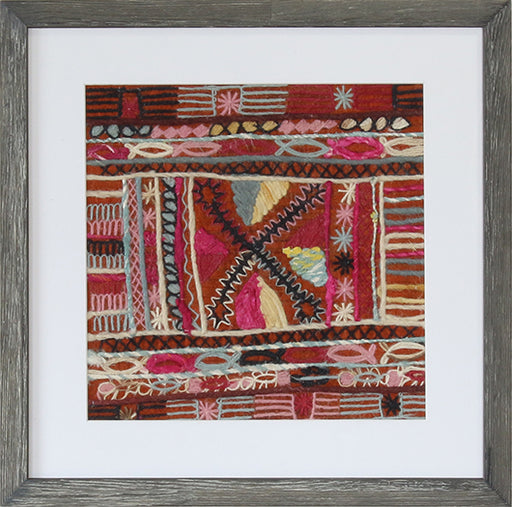 DECOR105 - Burgundy Embroidery 3 20W X 20H