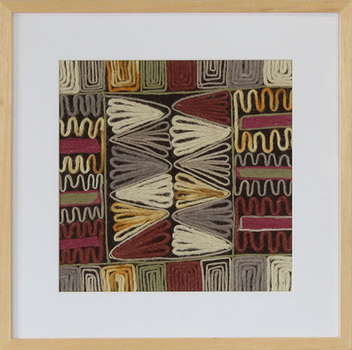 DECOR106 - Burgundy Embroidery 4 20W X 20H
