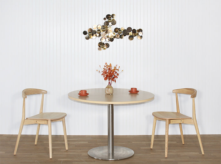 Small Round Brass Circles Wall Art - Cleared Decor