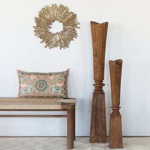 Brass Starburst Wall Sculpture- Cleared Decor
