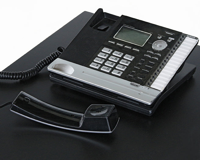 DECOR31 - Black and Silver 4 Line Office Phone