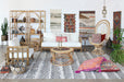 DECOR42 - Geometric Wall Hanging With Fringe 36W X 60H