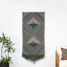 DECOR46 - Olive & Sky Blue Tribal Wall Hanging 30W X 60H