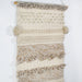 DECOR49 - Handwoven Cream & Ivory Wall Hanging 24W X 53H